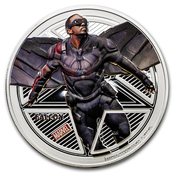 2016 Fiji Proof Silver "Captain America: Civil War" Falcon 2016 Fiji Proof Silver "Captain America: Civil War" Falcon